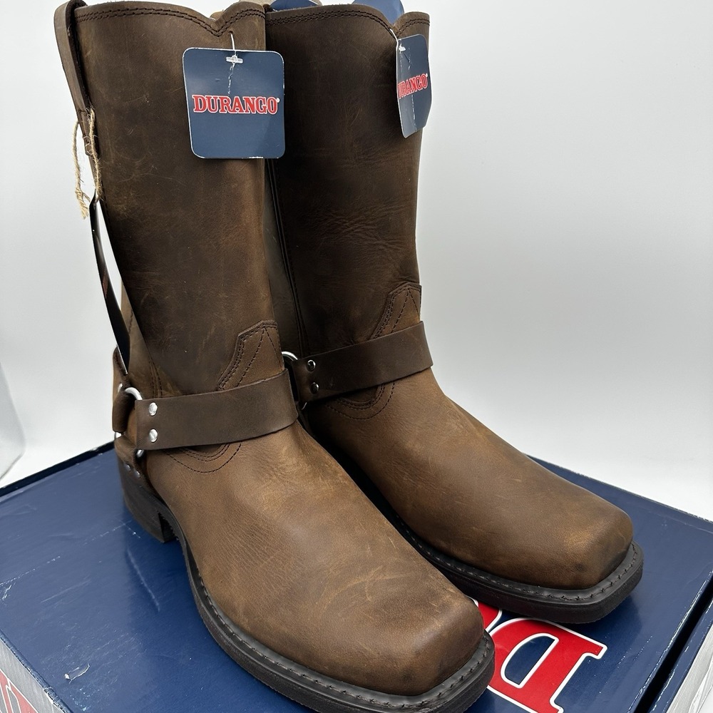 DURANGO CHOCOLATE PULL-ON WESTERN BOOTS DB5464 -SZ 13D - NEW